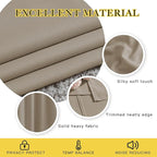 NICETOWN Blackout Curtains 54 inches Long for Bedroom - Grommet Room Darkening Solid Window Treatments Thermal Curtains for Nursery Room, Taupe, W46 x L54, 2 Panels