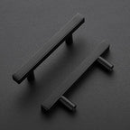 Ravinte 40 Pack Black Cabinet Handles 3 Inch Square Cabinet Pulls Matte Black Square Hardware for Kitchen Cabinets - 5 Inch Total Length