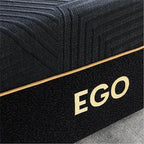EGOHOME 14 Inch Full Memory Foam Mattress for Back Pain, Cooling Copper Gel Bed in a Box, Foam Made in USA, CertiPUR-US Certified, Therapeutic Medium Firm, Double 54x75x14 Black