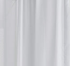 LinenZone Silver Window Scarf Valance in 216 Inch Size. Use Window Scarves as Canopy Bed or Backdrop Curtains, Curtain Scarf, or Sheer Fabric for Draping. (Amazing 55 x 216, Silver)