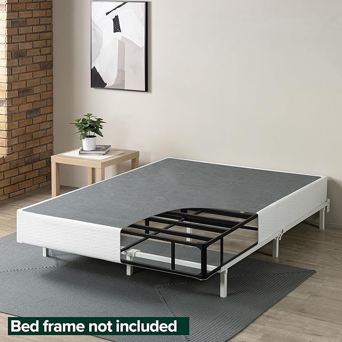 ZINUS 9 Inch Queen Metal Smart Box Spring with Quick Assembly, Mattress Foundation, Strong Metal Frame, Easy Assembly