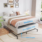 Queen Box Spring, 9 Inch Box Spring for Queen Bed, Heavy Duty Metal Frame Mattress Foundation Support for 3000lbs, Easy Assembly, Noise Free, Non Slip