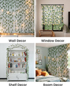 JACKYLED 84Ft 12 Pack Artificial Ivy Garland Fake Plants, Ivy Vines Leaves with CE Certified 80 LED String Lights, Hanging Ivy Lights for Bedroom Garden Party Wall Room Decor
