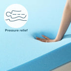 ZINUS 2 Inch Green Tea Cooling Gel Memory Foam Mattress Topper, Smaller, More Convenient WonderBox Packaging, Cooling Gel Foam, CertiPUR-US Certified. Twin