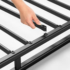 ZINUS Quick Lock Metal Smart Box Spring, 4 Inch Mattress Foundation, Strong Metal Structure, Easy Assembly, King, White