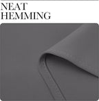 NICETOWN Grey Blackout Curtain Panels for Bedroom, Thermal Insulated Grommet Top Blackout Draperies and Drapes for Basement (2 Panels, W42 x L68-inch, Grey)