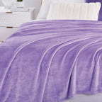 Walensee Fleece Blanket Plush Throw Fuzzy Lightweight (XL-Twin Size 66x90 Lavender) Super Soft Microfiber Flannel Blankets for Couch, Bed, Sofa Ultra Luxurious Warm and Cozy for All Seasons