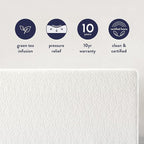 Best Price Mattress 14 Inch Queen Mattress Bed-In-A-Box, Green Tea Memory Foam
