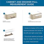 Franklin Brass Pierce (10-Pack) Cabinet Handles 3' Hole Center Heirloom Silver Kitchen Drawer Pulls Dresser, Furniture Hardware P29519K-904-B