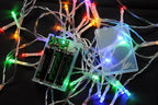 Karlling Battery Operated Christmas Lights,13 ft Short Clear Wire String Led Twinkle Fairy Light for Small Mini Xmas Tree and Wedding Party Indoor/Outdoor Decoration(Multicolor,5 Pack)