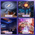 Galaxy Projector, 13 in 1 Planetarium Star Projector Realistic Starry Sky Night Light with Solar System Constellation Moon for Kids Adults Bedroom Ceiling Home Theater Living Room Decor