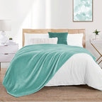 Walensee Fleece Blanket Plush Throw Fuzzy Lightweight (XL-Twin Size 66x90 Light Blue) Super Soft Microfiber Flannel Blankets for Couch, Bed, Sofa Ultra Luxurious Warm and Cozy for All Seasons