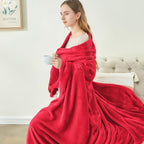 BEDELITE Fleece Blankets Queen Size Red Throw Blankets for Bed, Luxury Plush Cozy Fuzzy Blanket 90x90 inches, Super Soft Warm Lightweight Throw Blanket All Seasons Suitable