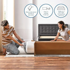 Cool Gel 10 Inch Queen Memory Foam Mattress Medium Firm, Memory Foam Mattress Queen Size Cooling, Made in the USA, 10" Depth with Pressure Relief, CertiPUR-US Certified No Fiberglass, CoolGel Bed