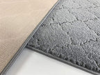 Custom Size Modern Runner Rug Carpet for Hallway Entryway Foyer Kitchen, Slip Resistant Latex Rubber Backed 31 inch Wide X Customized Length, Clouds Grey, 31 inch X 12 feet