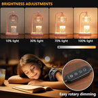 Pink Candle Warmer Lamp with Timer and Dimmer,Mother's Day Gifts for Mom/Wife, Melt Wax Warmer Lamp with 2 Bulbs for Candle Jars House Warming New Home Decor
