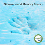 Novilla Memory Foam Mattress Topper California King - 3 Inch Cooling Gel Infused Memory Foam | Slow-Rebound Pressure Relief | CertiPUR Certified | Comfort for Sleeper Sofa, RV, Camper, Dorm Room