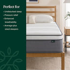 ZINUS 12 Inch True Support Hybrid Mattress [New Version], King, Fiberglass Free, Medium Feel, Motion Isolation, Certified Safe Foams & Fabric, Mattress in A Box