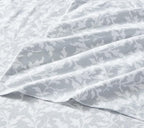 Laura Ashley - Flannel Sheets Twin Size, Anti-Pilling & Wrinkle Resistant Cotton, Touchably Soft for All-Season Comfort - Bed Sheets with Matching Pillowcase & Fitted Sheet (Crestwood Pastel Grey)