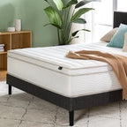 ZINUS 12 Inch Foam and Spring Hybrid Mattress [New Version], Queen, Fiberglass Free, Medium Firmness, Durable Support, Certified Safe Foams & Fabric, Mattress in A Box