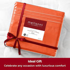 Mellanni Twin XL Sheets Set - 3 PC Iconic Collection Bedding - Hotel Luxury, Extra Soft, Cooling Bed Sheets - Wrinkle, Fade, Stain Resistant (Twin Extra Long, Poppy Orange)