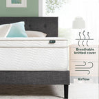 ZINUS 12 Inch Foam and Spring Hybrid Mattress [New Version], Twin, Fiberglass Free, Medium Firmness, Durable Support, Certified Safe Foams & Fabric, Mattress in A Box
