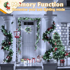 Ollny Outdoor Christmas Lights 1000LED 328FT, Cool White Fairy Lights IP67 Waterproof, Plug in String Light with Remote 8 Modes Timer, Xmas Light for Outside Indoor House Tree Decorations