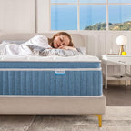 Rimensy Full Mattress, 10 Inch Hybrid Mattresses in a Box, Upgrade Individually Pocket Springs, Medium Firm