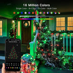 Brizled (Not Connectable Color Changing Smart Christmas Lights, 78FT 120 LED C9 String Lights App Control, Dimmable Outdoor Christmas Light, Christmas Tree Light Indoor, RGB Xmas Lights Party Decor