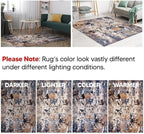 Keen Home Design Area Rugs - 2x14 Non-Shedding, Abstract Rugs for Kitchen, Living Room, Bedroom, Dining Room, Entryway - Size: 2'8" x 14', Multi