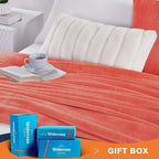 Walensee Fleece Blanket Plush Throw Fuzzy Lightweight (Queen Size 90x90 Coral) Super Soft Microfiber Flannel Blankets for Couch, Bed, Sofa Ultra Luxurious Warm and Cozy for All Seasons