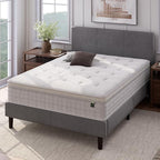 ZINUS 12 Inch Euro Top Pocket Spring Hybrid Mattress, King, Pressure Relief, Pocket Innersprings for Motion Isolation, Mattress in A Box