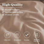Monbix King Size Comforter Set - 7 Pieces Bed in a Bag King, Rust Pink Bedding Sets with Comforter, All Seasons Down Alternative Comforter Bed Set with Sheets, Pillowcases & Shams