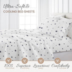 Linen Market Double-Brushed Patterned Microfiber Twin Sheet Set 3 Piece – Oeko-TEX Certified Ultra Soft & Wrinkle-Free - 16" Deep Pocket Sheets - Easy Care Twin Size - Indigo Flowers Navy