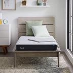 Lucid 6 Inch Memory Foam Mattress – Low Profile – Medium Firm Feel - Infused with Bamboo Charcoal and Gel - Bed in a Box - Temperature Regulating - Breathable - Twin Size