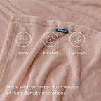 Bedsure GentleSoft Fleece Blankets Queen Size Dusty Pink - Bed Blanket Soft Lightweight Plush Fuzzy Cozy Luxury Microfiber, 90x90 inches