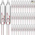 Mudder 200 Count 2.5V Christmas 50/100/150/200 Count Mini Incandescent Wire String Lights Replacement Bulbs Indoor/Outdoor Christmas Lights Decorations for Home Xmas Tree(Warm White)