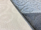 Custom Size Modern Runner Rug Carpet for Hallway Entryway Foyer Kitchen, Slip Resistant Latex Rubber Backed 31 inch Wide X Customized Length, Scroll Grey, 31 inch X 6 feet