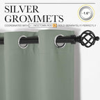 NICETOWN Loft Noise Blocking Room Divider Curtain Screen Partitions, Basement Hospital Medical Clinic Spa Lab Cubicle Space Divider Privacy Screen (Greyish Green, 1 Panel, 8.3ft Wide x 9ft Long)