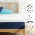 ZINUS 12 Inch King Cooling Comfort Hybrid Mattress [New Version], Fiberglass Free, Medium Firm Feel, Motion Isolation, Certified Safe Foams & Fabric