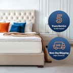 Subrtex Memory Foam Mattress Topper Cal King Size, 2 Inch Mattress Topper for Pressure Relieving, Mattress Pads Breathable Bed Topper with Removable Washable Cover