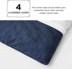 Bedsure Twin/Twin XL Comforter Set - Navy Soft Bedding for All Seasons, Cationic Dyed Bed Set, 2 Pieces, 1 Twin Size Comforter (68"x88") and 1 Pillow Sham (20"x26"+2")