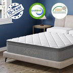 Full Mattress,10 Inch Full Size Hybrid Memory Foam and Individual Pocket Spring,Motion Isolation,Medium Firm Mattress,Pressure Relief,CertiPUR-US,100 Nights Trial
