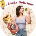 Jorbest Burritos Tortilla Throw Blanket Birthday Gifts for Adult and Kids, Realistic Tortilla Food Blanket Funny Gifts for Women Men Teen Mom Dad, 285 GSM Soft Flannel Taco Blanket (Tan, 71 inches)