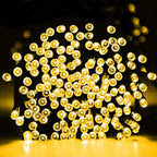 Dazzle Bright Christmas String Lights, 100 LED 33 FT Connectable Fairy Lights with 8 Modes, Waterproof Christmas Decorations for Indoor Outdoor Holiday Party Home Tree Decor (Warm White)
