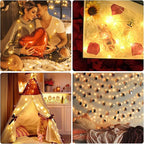 led Fairy Lights Waterproof 16.4ft String Lights Battery Operated for Wedding, Home, Garden, Party, Christmas Decoration (1pc, Warm White 1pc)