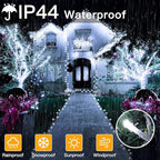 Ollny Christmas Lights Outdoor Waterproof, 1000LED 328FT Super Long String Lights with Remote 3 Timer, Plug in 8 Modes Fairy Light for Outside House Bedroom Xmas Decorations, Cool White