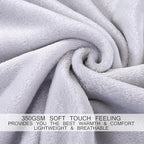 Soft Twin Size Blanket All Season Warm Fuzzy Microplush Lightweight Thermal Fleece Blankets for Couch Bed Sofa,66x90 Inches,Gray