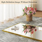 DUMOS Wall-Mounted Full Length Mirror 21"x 65" for Bedroom, Full Body Floor Mirror with Stand, Hanging or Leaning for Wall, Gold