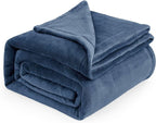 Bedsure GentleSoft Fleece Bed Blankets Full Size Mineral Blue - Soft Lightweight Plush Fuzzy Cozy Luxury Blanket Microfiber, 84x90 inches